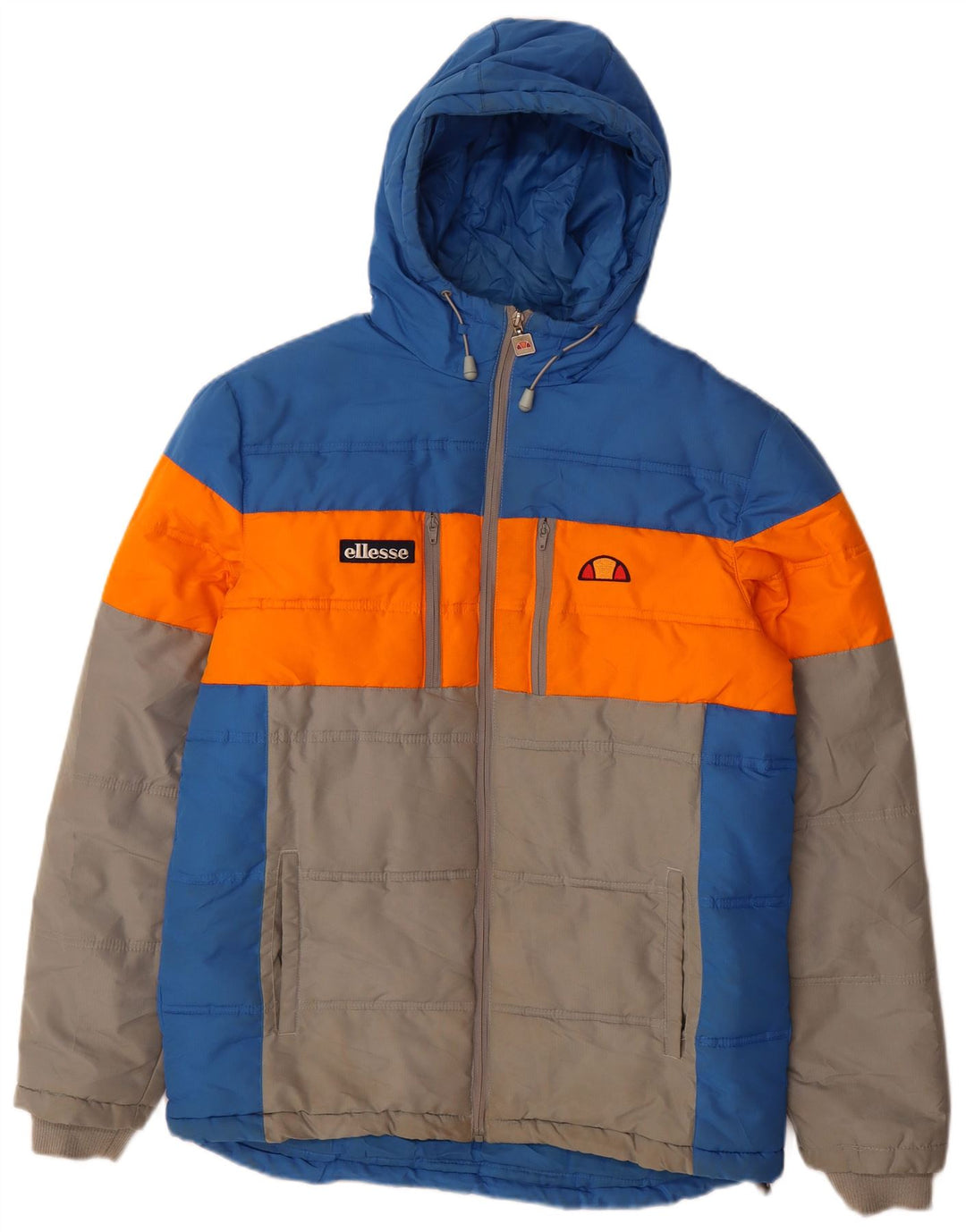 Ellesse Chaqueta acolchada gráfica para hombre UK 38 Medium Multicolor Colorblock