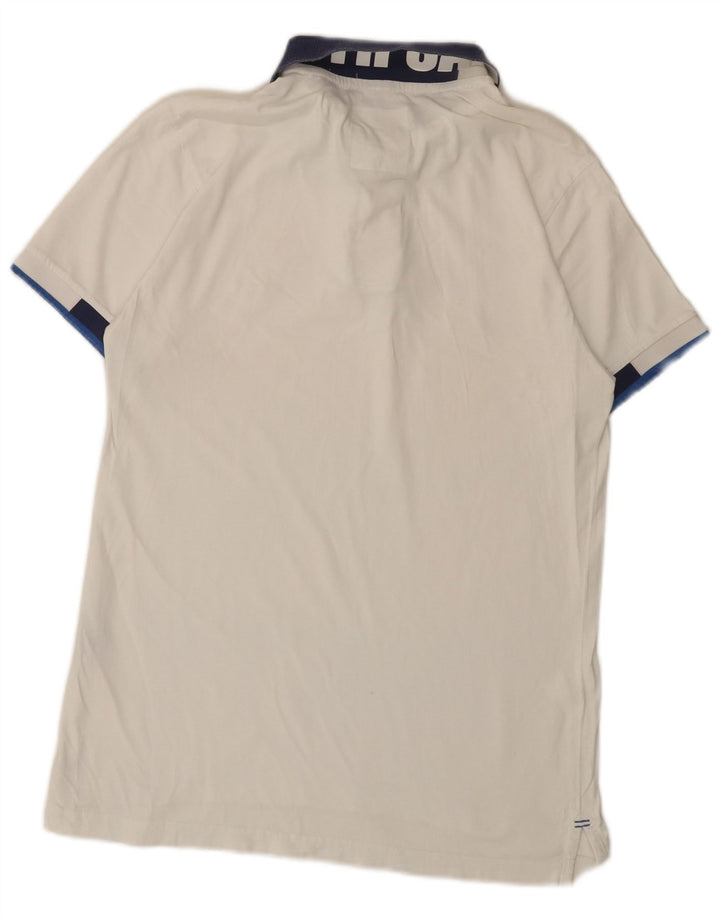 North Sails Polo Gráfico Para Hombre Blanco Mediano