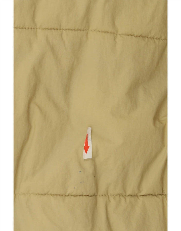 Zara Mujer Chaqueta Acolchada UK 46 Grande Nylon Amarillo