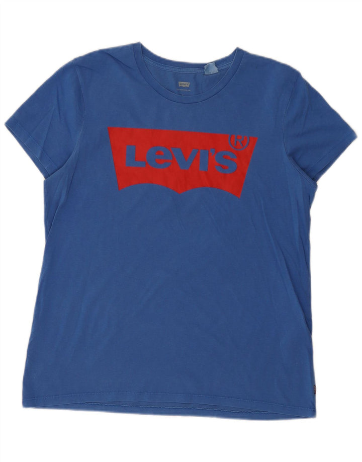 LEVI'S Camiseta gráfica para mujer Top UK 46 Large Blue