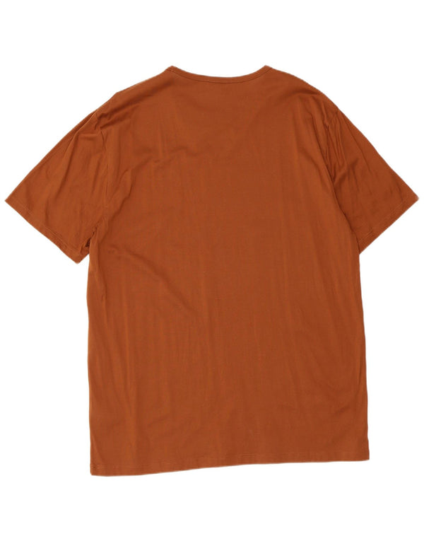 Reiss Camiseta Hombre Top 2XL Algodón Marrón
