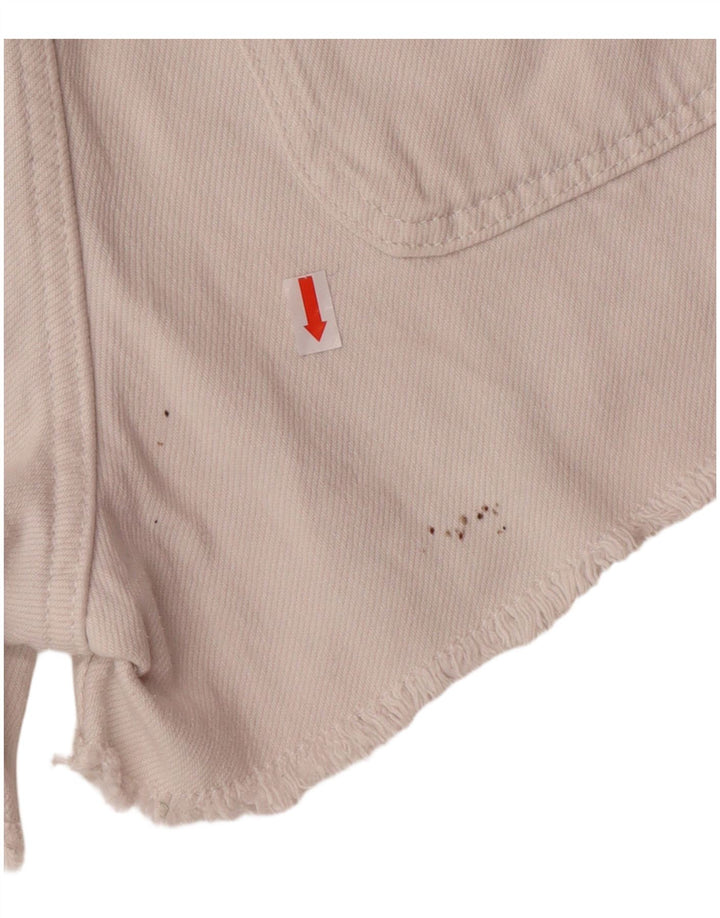 Zara Shorts Vaqueros Niña 11-12 Años W24 Blanco