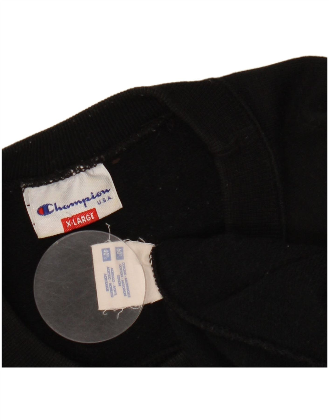 CHAMPION Sudadera Hombre Jumper XL Algodón Negro