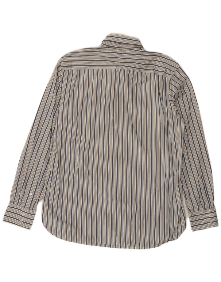 TOMMY HILFIGER Camisa de hombre grande de algodón a rayas multicolor