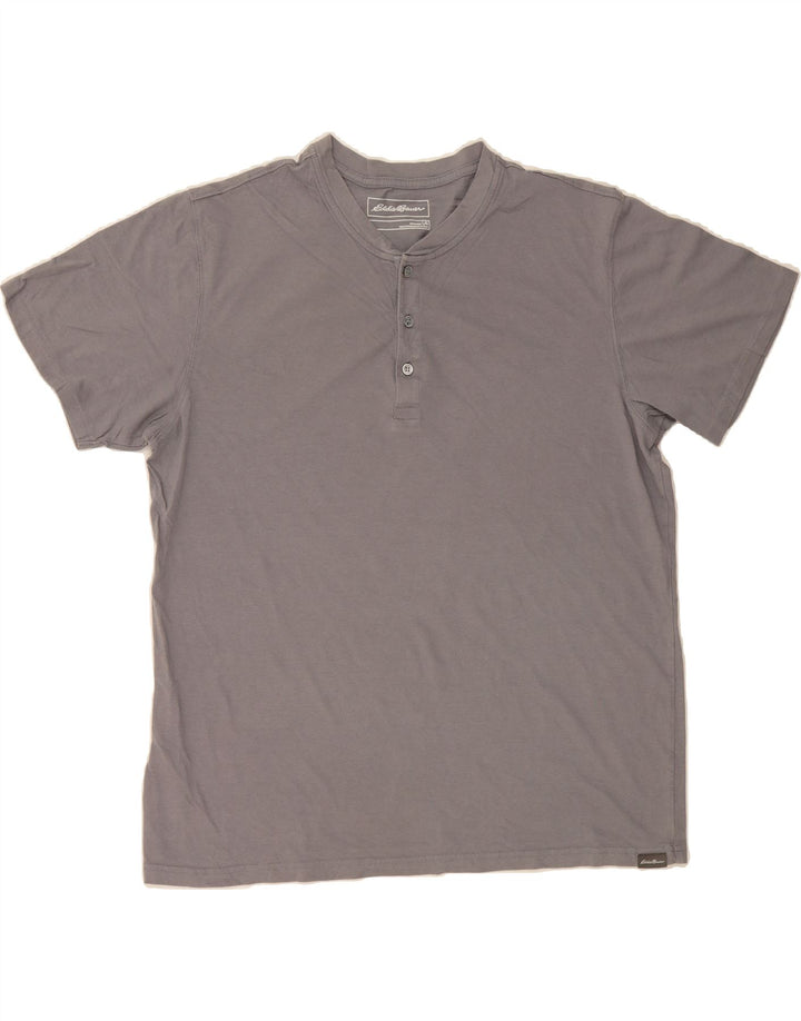 EDDIE BAUER Mens T-Shirt Top Large Grey Cotton Vintage Eddie Bauer and Second-Hand Eddie Bauer from Messina Hembry 