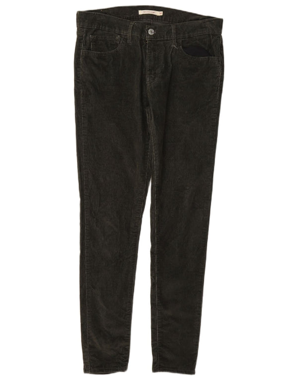 Levi's Mujer 710 Pantalones De Pana Super Ajustados W30 L30 Algodón Caqui