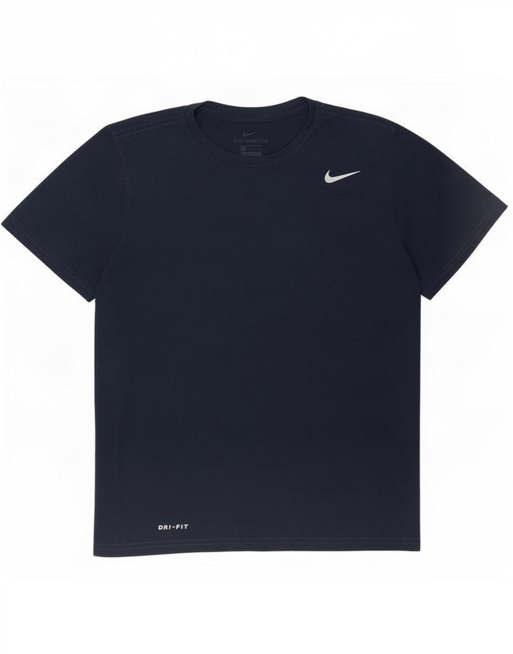 Camiseta Nike Dri Fit para hombre Top Small Azul marino Poliéster