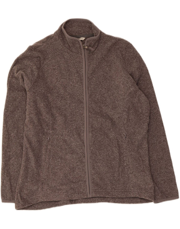 Marks & Spencer Chaqueta polar para mujer UK 46 Grande Poliéster moteado gris