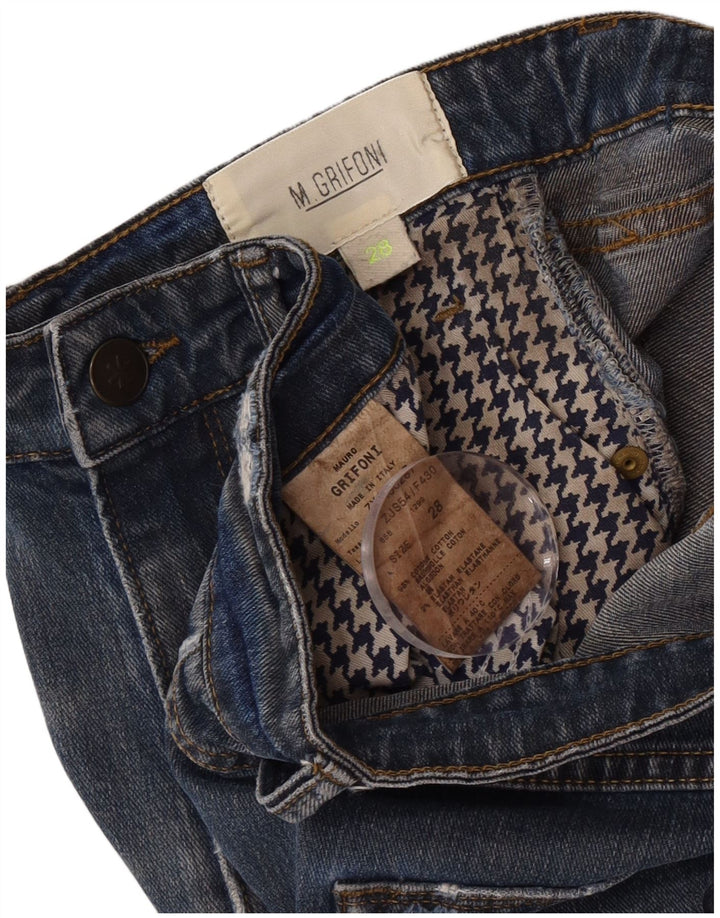 Vaqueros Slim Mujer M.Grifoni W28 L26 Algodón Azul