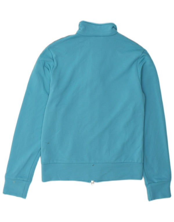 Adidas Mujer Chándal Top Chaqueta UK 12 Medio Azul Poliéster