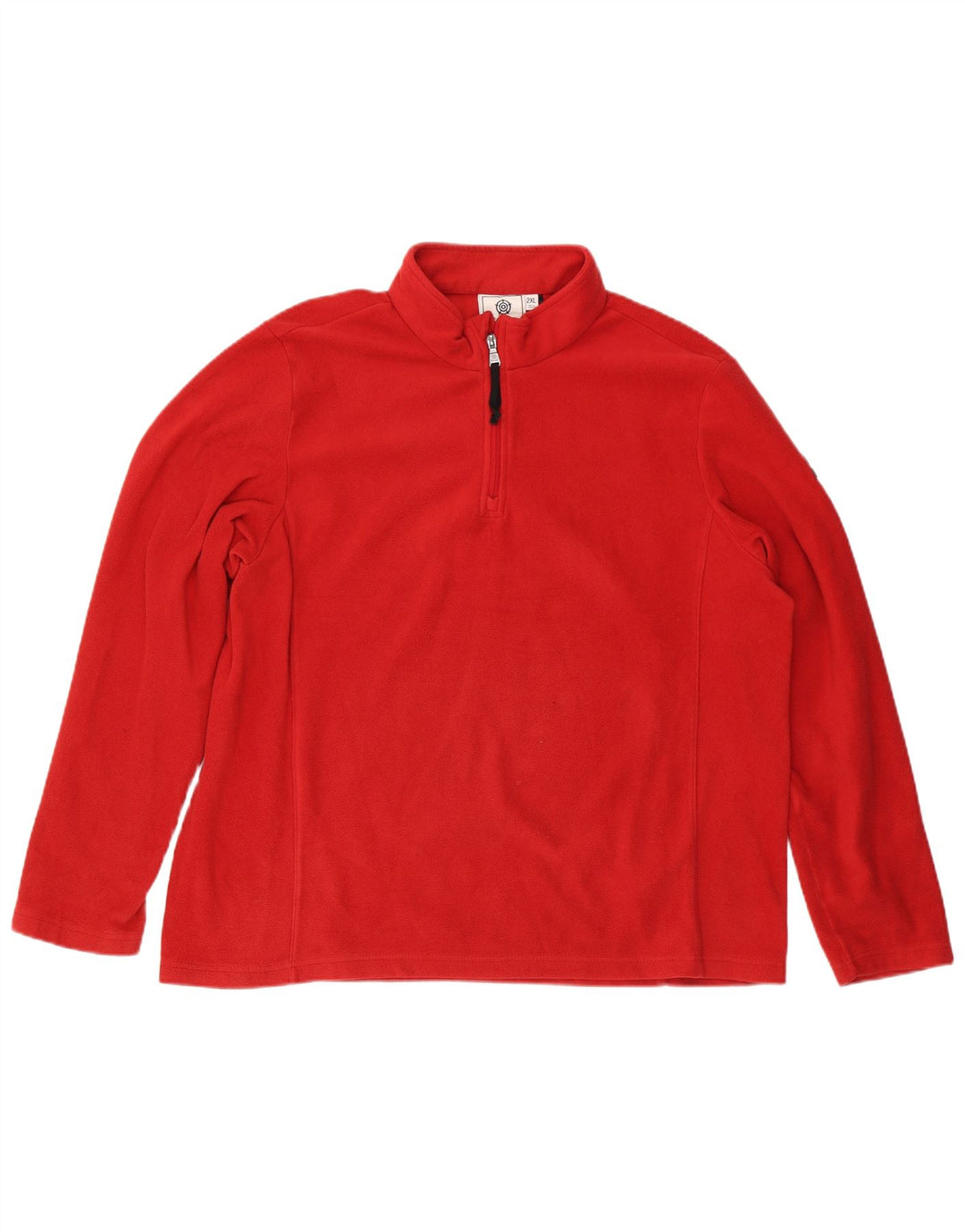 TOG 24 Jersey de forro polar con cuello y cremallera para hombre 2XL Poliéster rojo