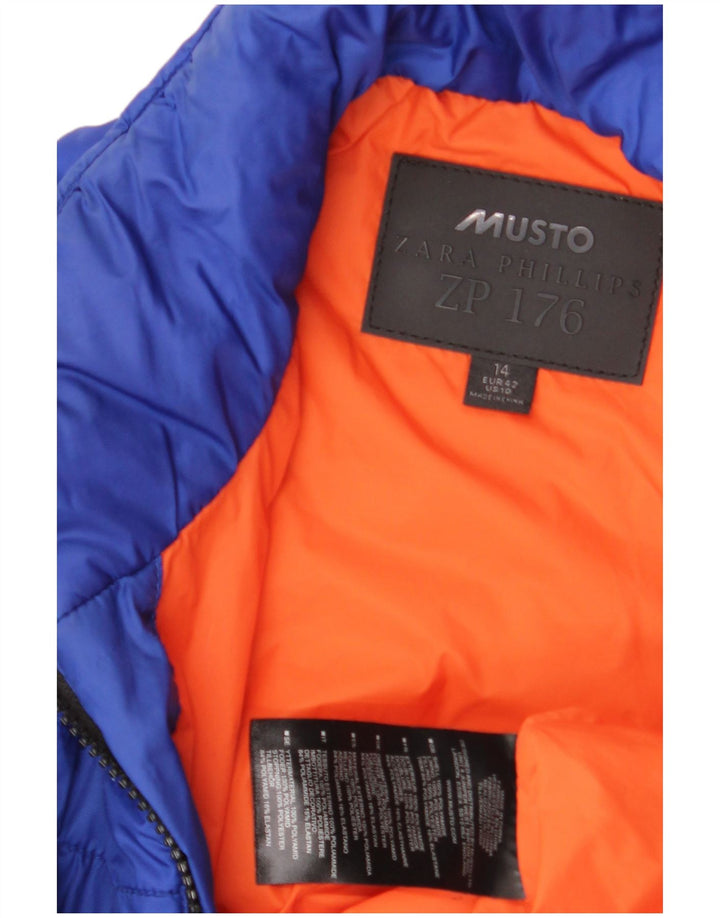 Musto Chaqueta acolchada para mujer UK 44 Grande Poliamida azul