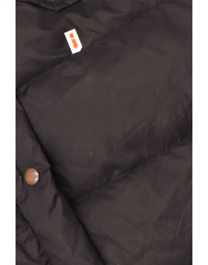 GUESS Abrigo acolchado para mujer UK 44 Mediano Nylon negro
