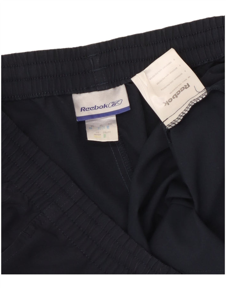 Reebok Pantalones cortos deportivos para hombre XL Azul marino Poliéster