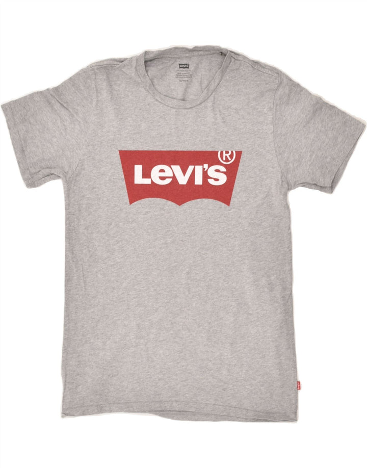 LEVI'S Mens Graphic T-Shirt Top XS Grey Cotton | Vintage Levi's | Thrift | Second-Hand Levi's | Used Clothing | Messina Hembry 