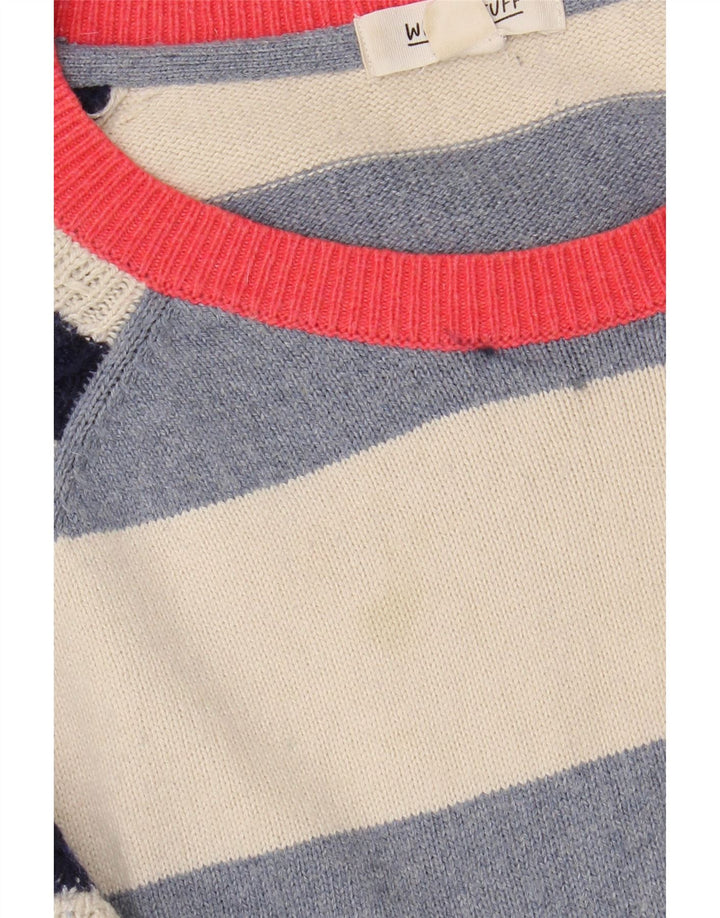 WHITE STUFF Suéter tipo jersey con cuello barco para mujer UK 12 Medium Multicolor