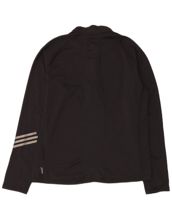 Adidas - Chándal con cremallera y cuello para hombre, talla grande, poliéster negro