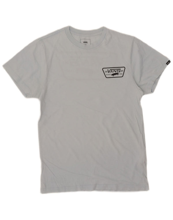 Vans Camiseta con gráfico de ajuste personalizado para hombre Top pequeño de algodón azul
