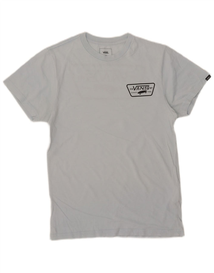 Vans Camiseta con gráfico de ajuste personalizado para hombre Top pequeño de algodón azul