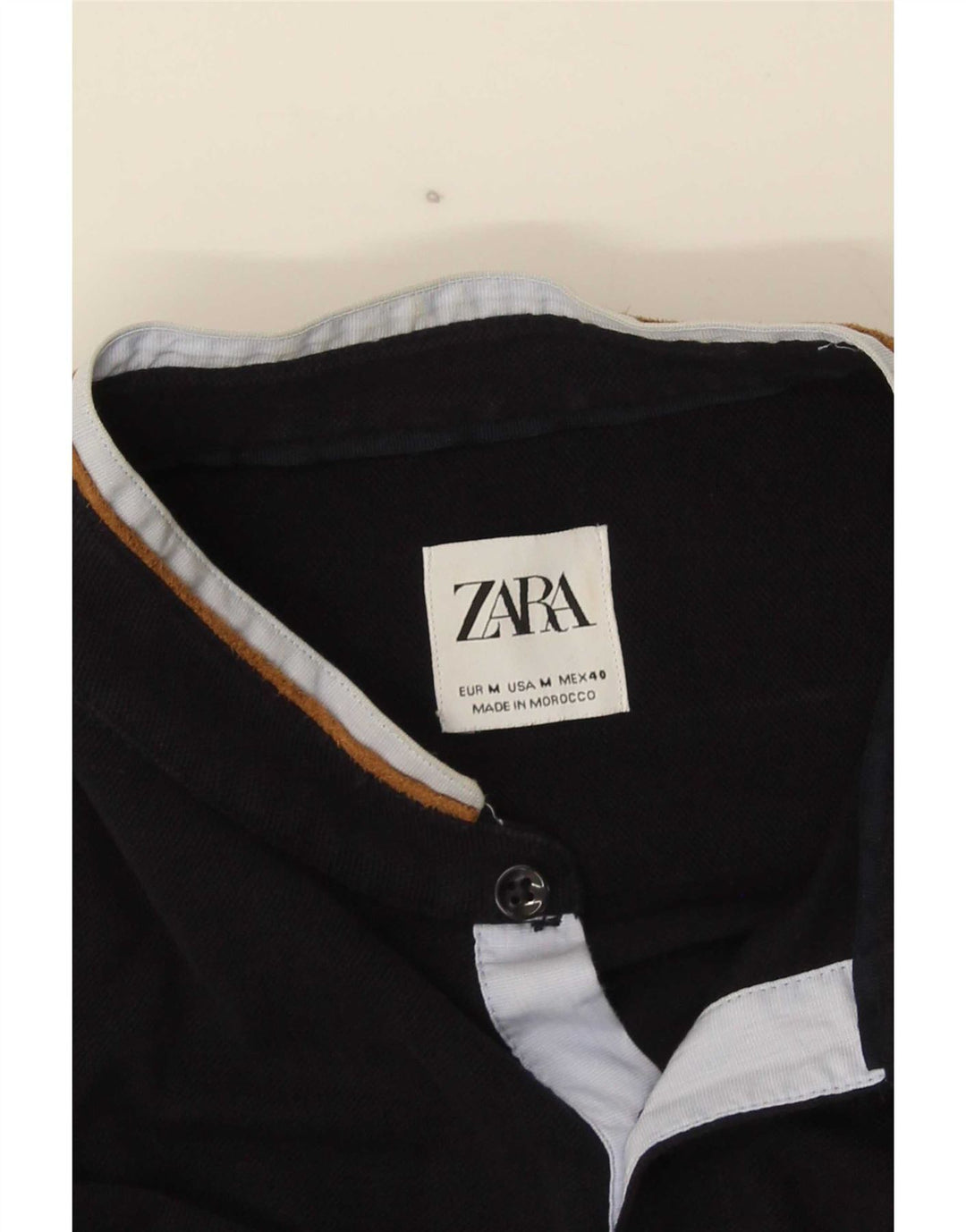 Zara Hombre Camisa Mediana Azul Marino
