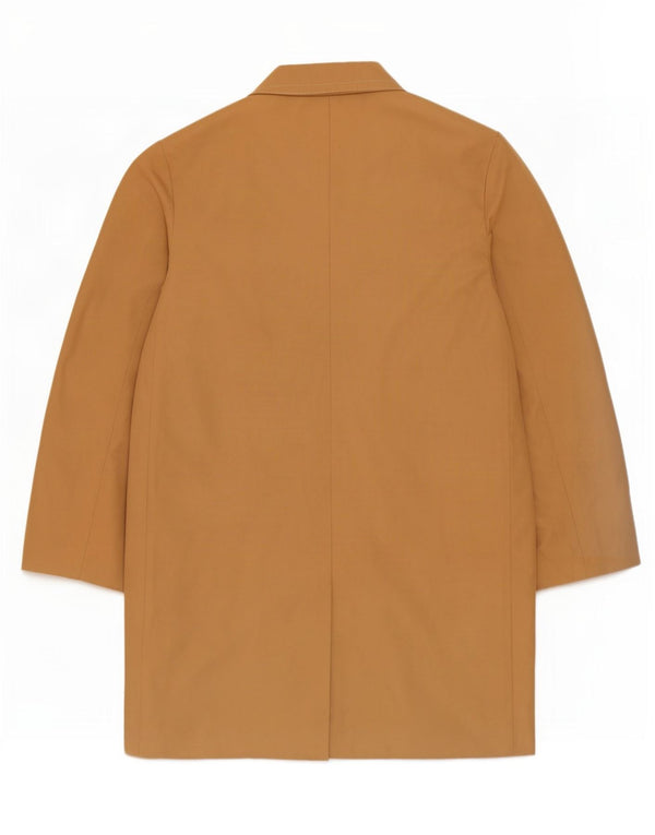 Vintage hombres abrigo Reino Unido 40 algodón beige grande