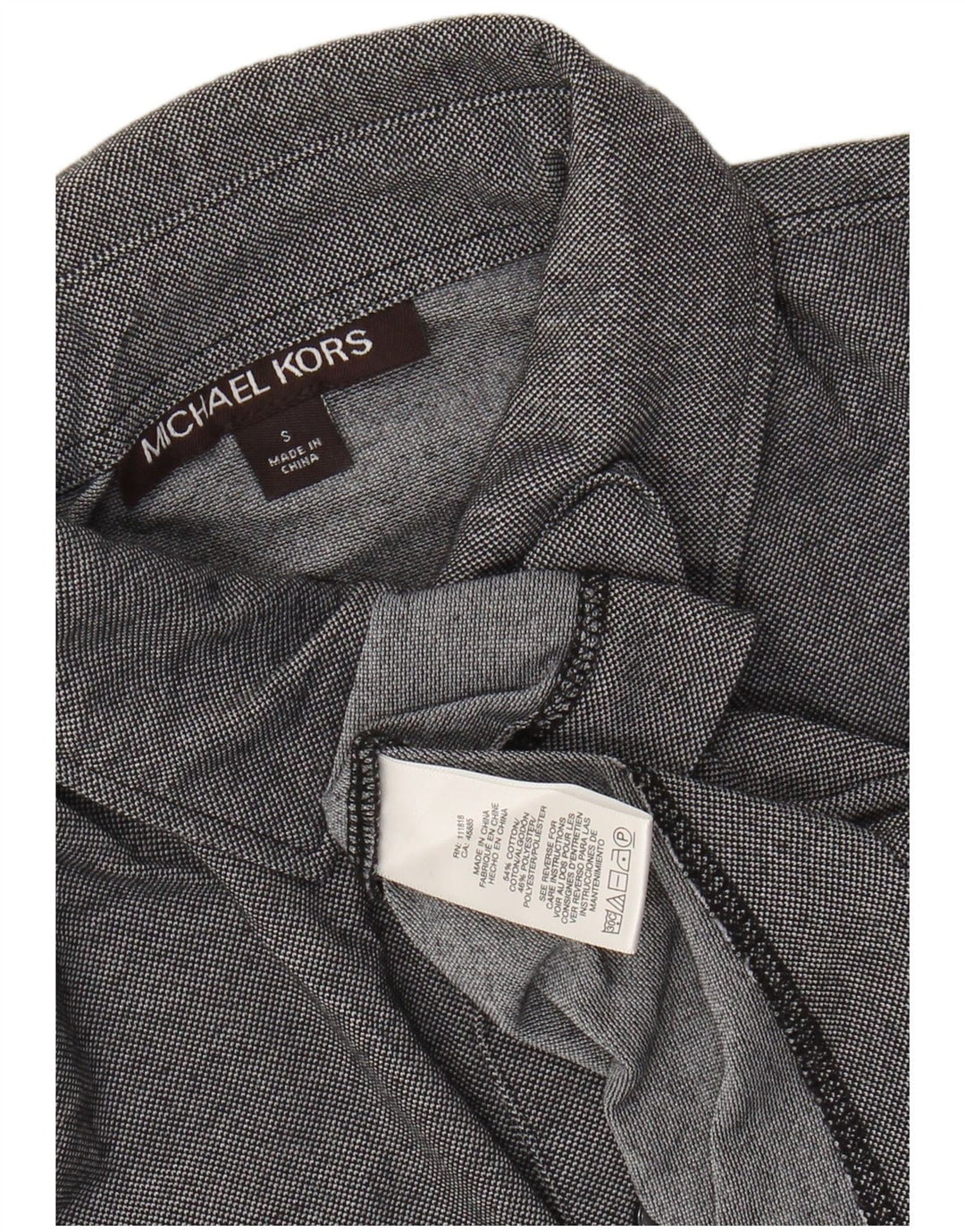 MICHAEL KORS Polo para hombre pequeño algodón gris