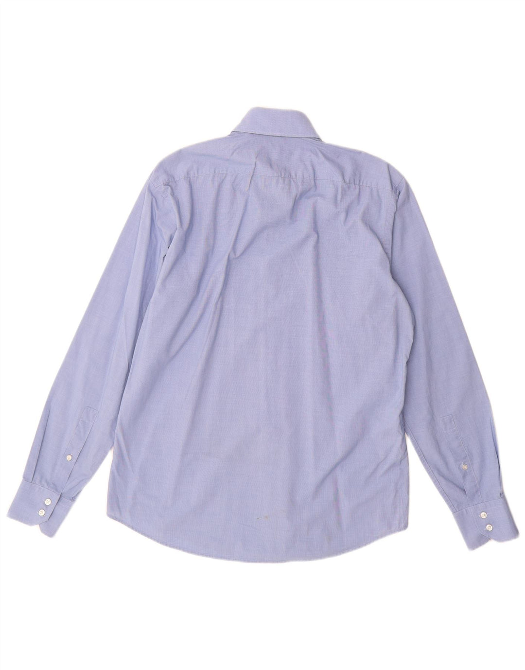 Hugo Boss Camisa de corte regular para hombre Talla 39 15 1/2 Algodón azul medio