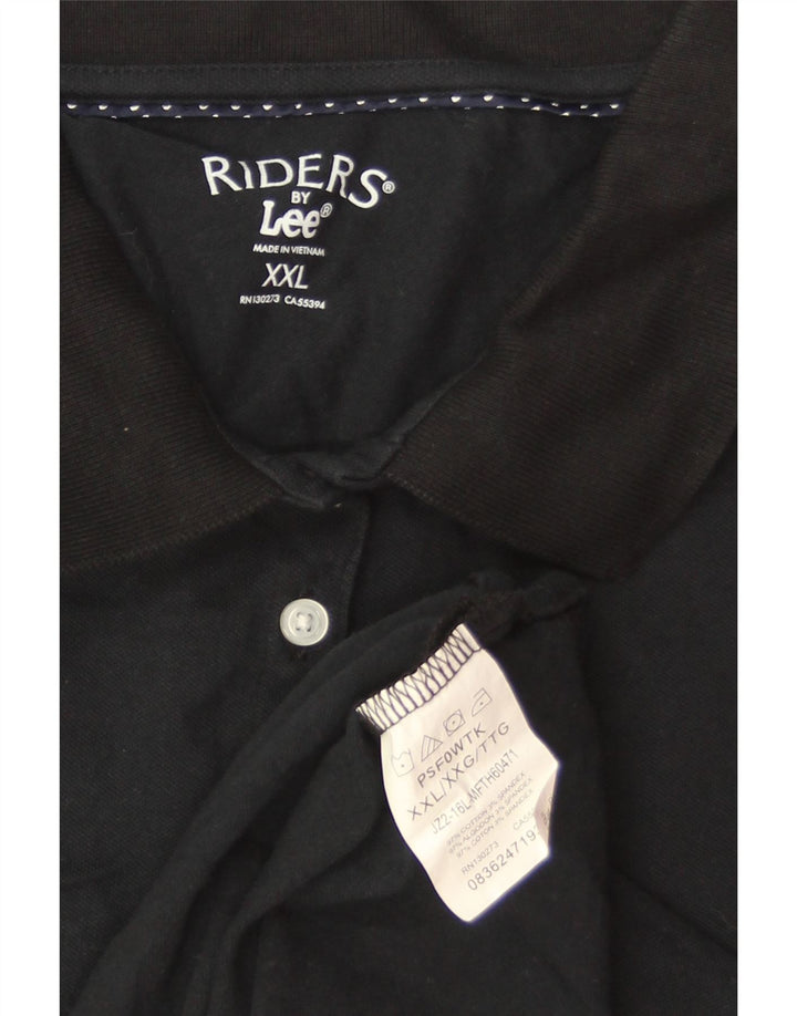 LEE Polo para Mujer UK 20 2XL Algodón Negro