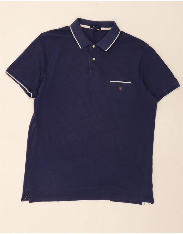 Gant Polo Hombre Grande Azul Marino Algodón