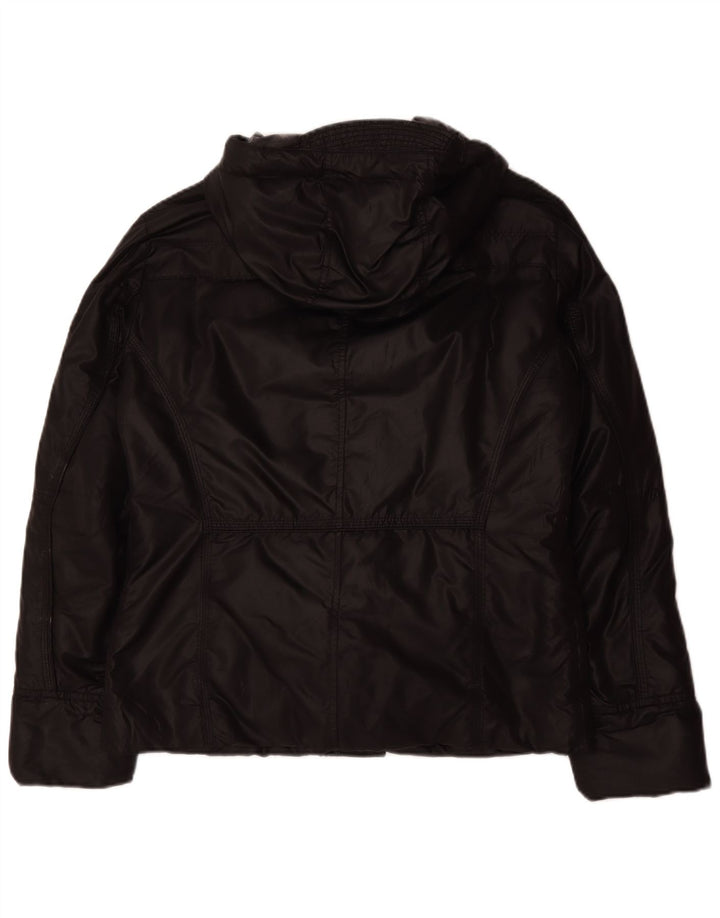 PEUTEREY Chaqueta acolchada con capucha para hombre UK 38 Mediana Poliamida negra