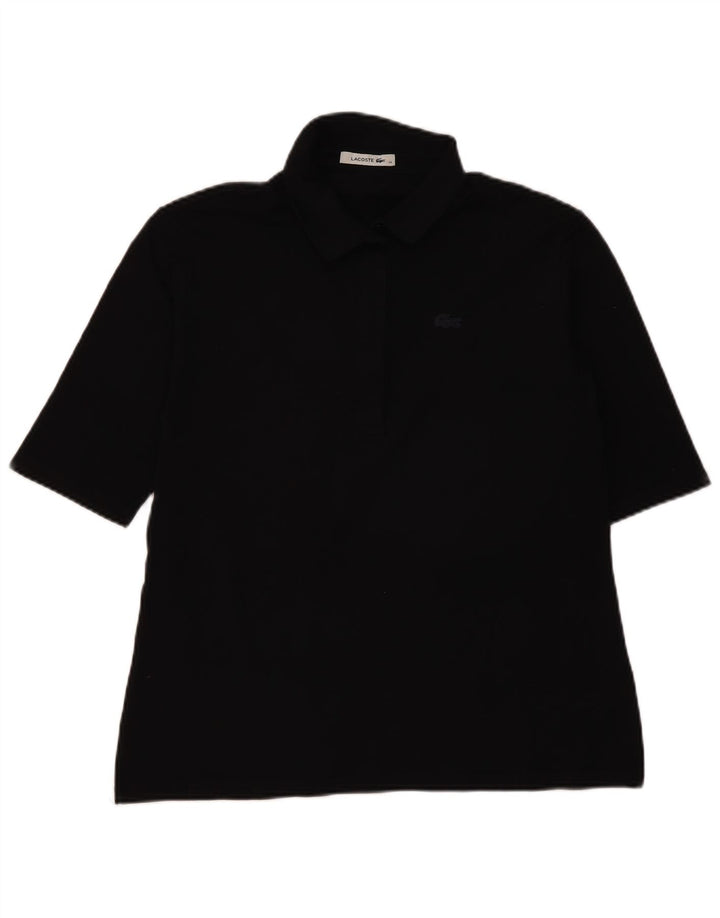 Polo Lacoste Mujer Talla 48 XL Algodón Negro