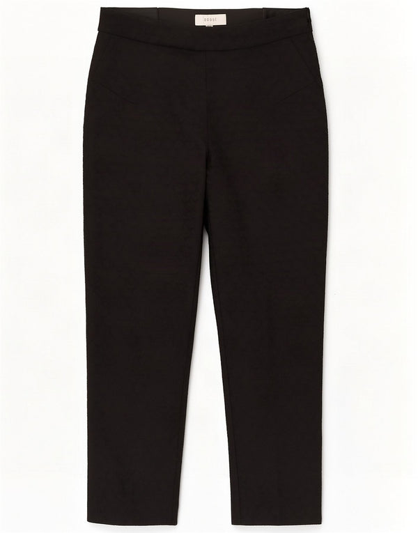 Pantalones casuales cónicos para mujer Coast UK 12 Medium W30 L28 Black Floral
