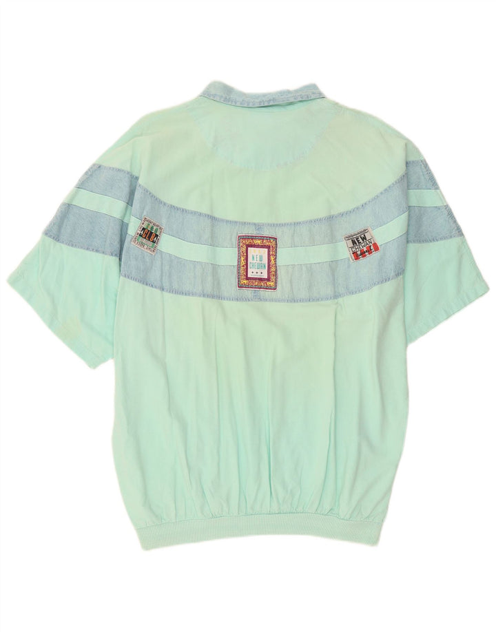 Chewan - Jersey gráfico para hombre, talla única, color turquesa