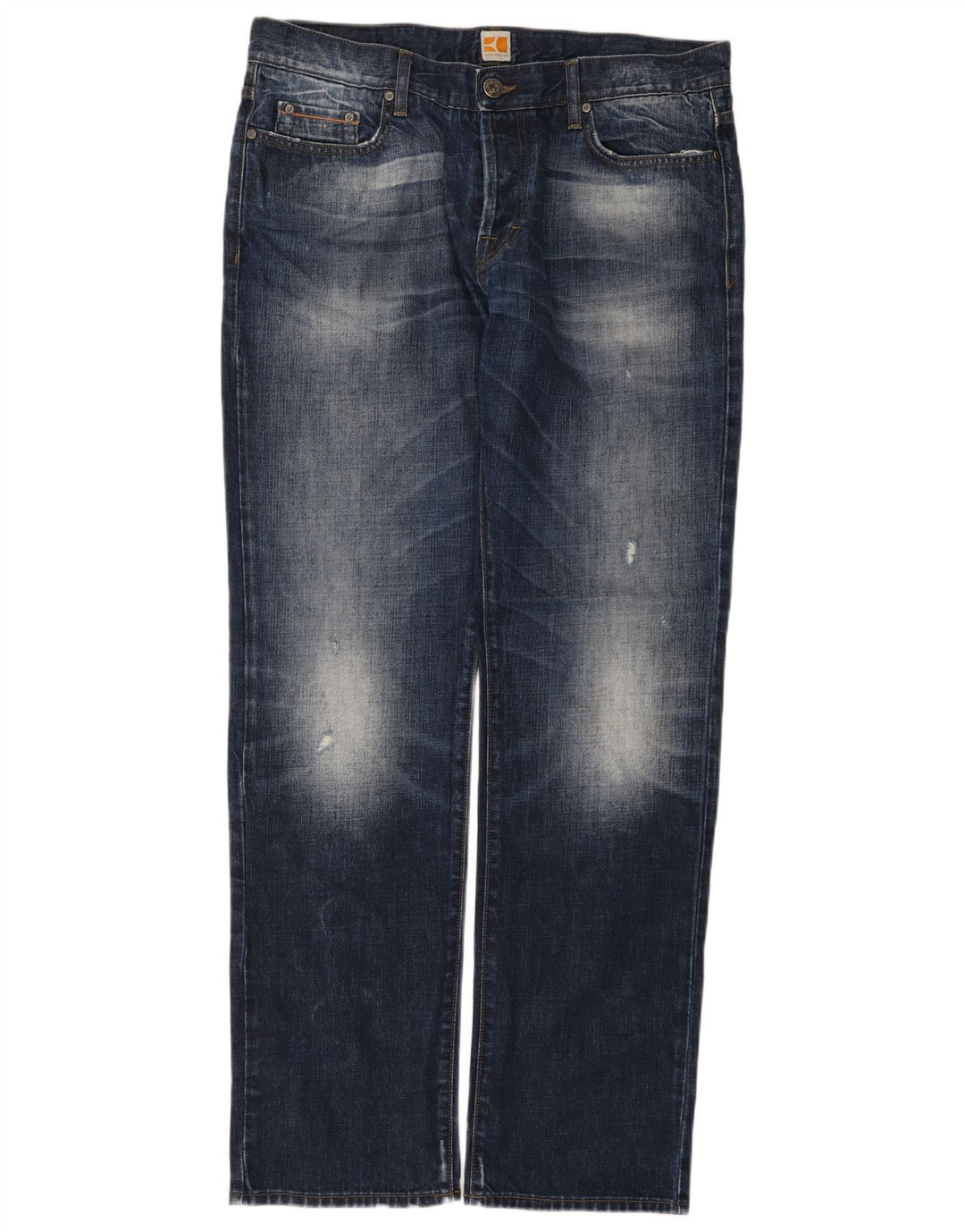 Vaqueros rectos de corte regular para hombre de Boss Orange W38 L34 Algodón azul