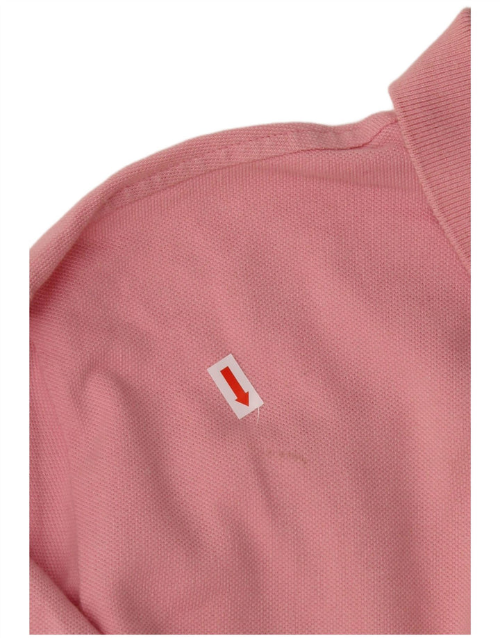 POLO RALPH LAUREN Polo de manga larga para hombre, ajuste personalizado, algodón rosa grande