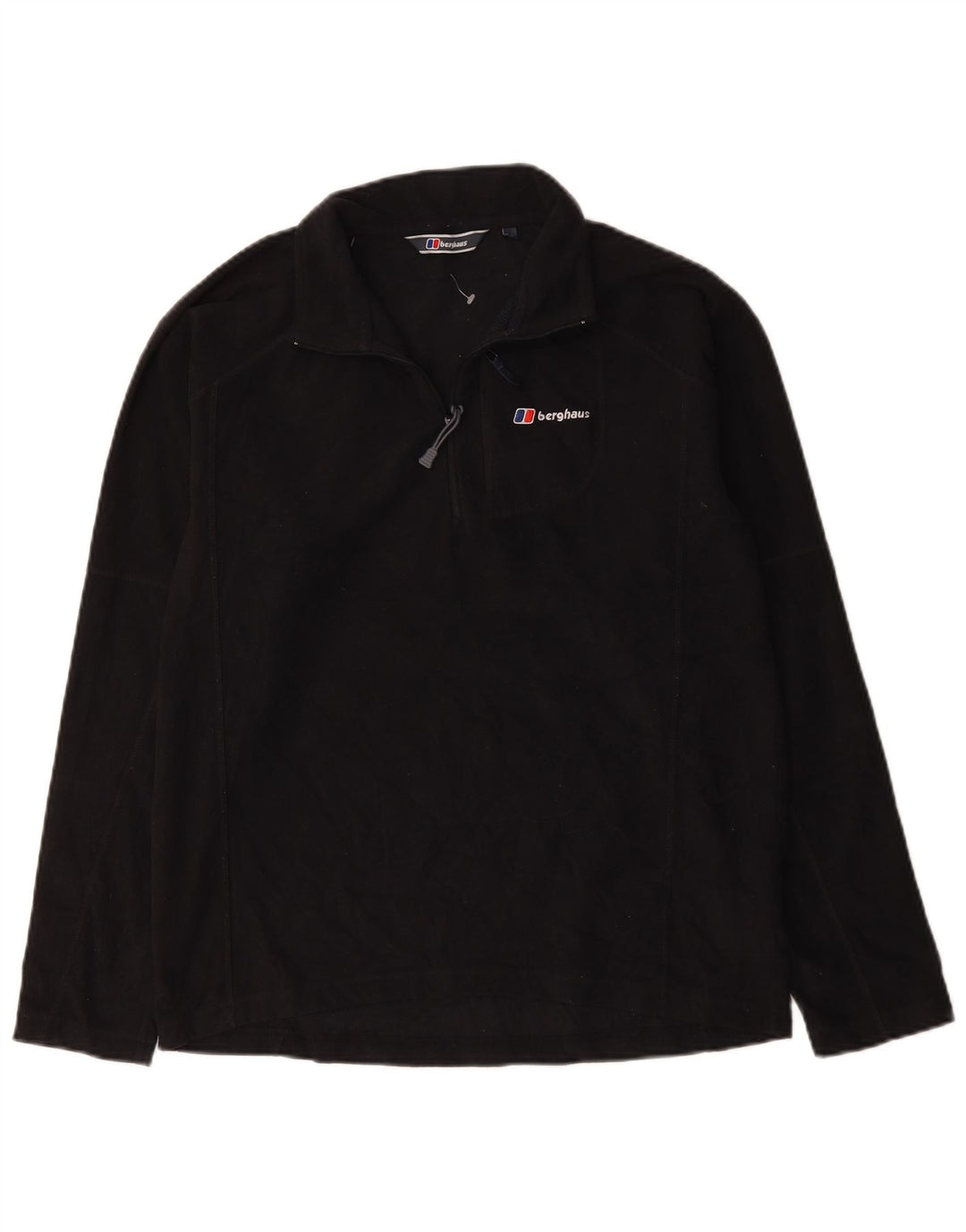 Berghaus Hombre Jersey De Forro Polar Con Cremallera Y Cuello Mediano Poliéster Negro