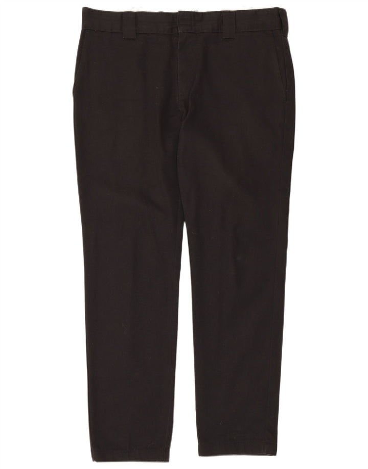 DICKIES Pantalón chino slim fit para hombre W36 L32 Poliéster negro