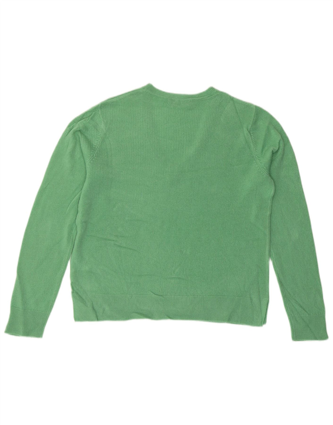 Marks & Spencer Suéter con Cuello en V para Mujer UK 44 Grande Verde