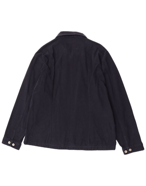 Sasch Chaqueta Bomber para Hombre UK 42 XL Algodón Azul Marino