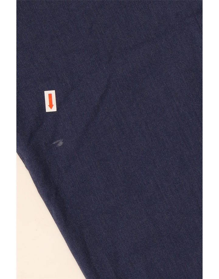 Pantalones de traje ajustados para hombre de Ted Baker W36 L28 Poliéster azul marino