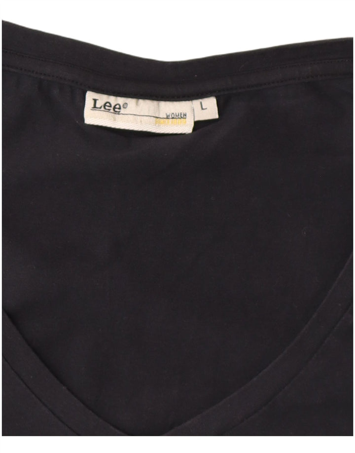 Lee Camiseta para Mujer Top UK 44 Large Black
