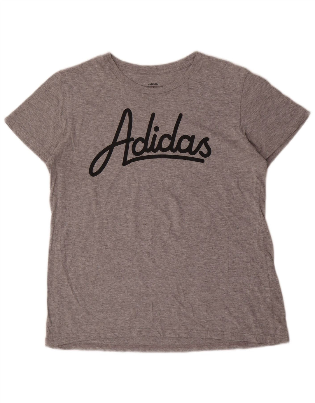 ADIDAS Camiseta gráfica para mujer Top Reino Unido 46 Grande Gris moteado