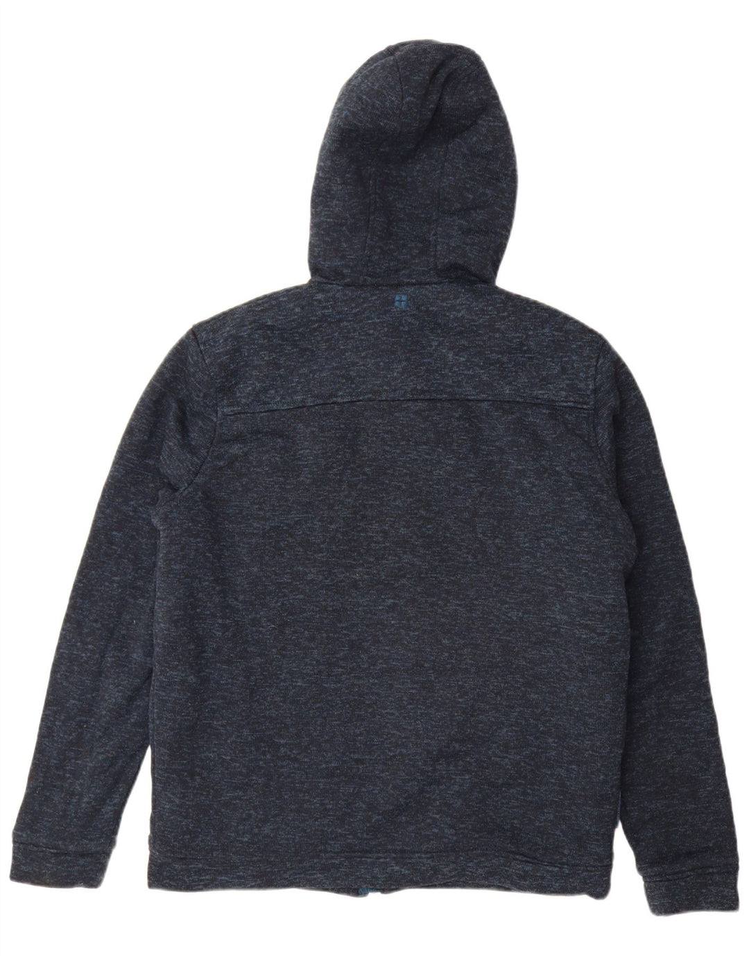 Mountain Warehouse Suéter con capucha y cremallera para hombre, tamaño grande, moteado en azul marino