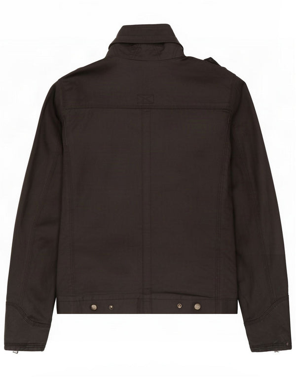 Boxeur Des Rues Chaqueta militar para hombre UK 40 Grande Algodón negro