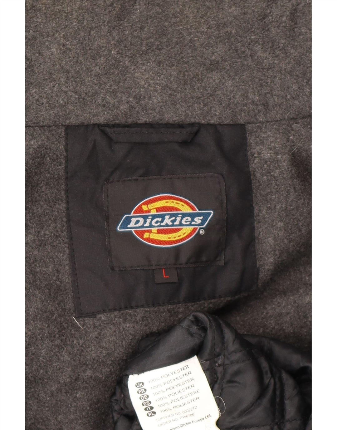 Dickies Chaqueta cortavientos para hombre UK 40 Large Poliéster negro