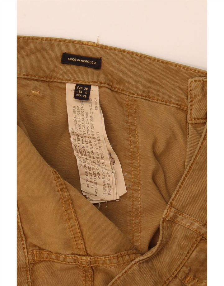 Massimo Dutti Pantalón Cargo Slim Mujer EU 38 Small W28 L31 Marrón Lyocell