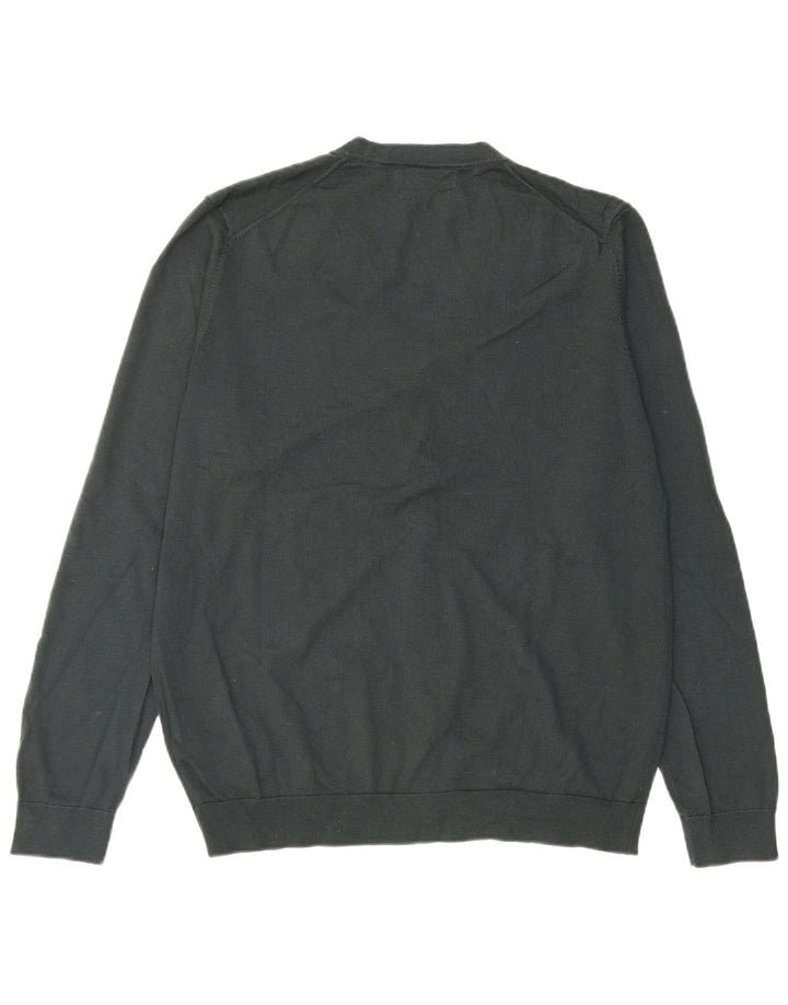 Marks & Spencer - Cárdigan para hombre de lana merino verde grande