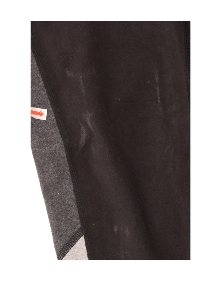 REEBOK Leggings para mujer UK 10 Small Negro Colorblock Algodón