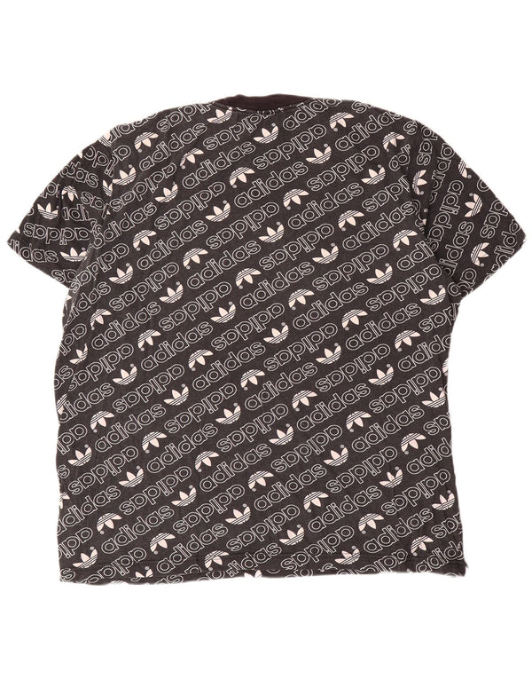 Adidas Hombre Camiseta Gráfica Top XL Algodón Negro