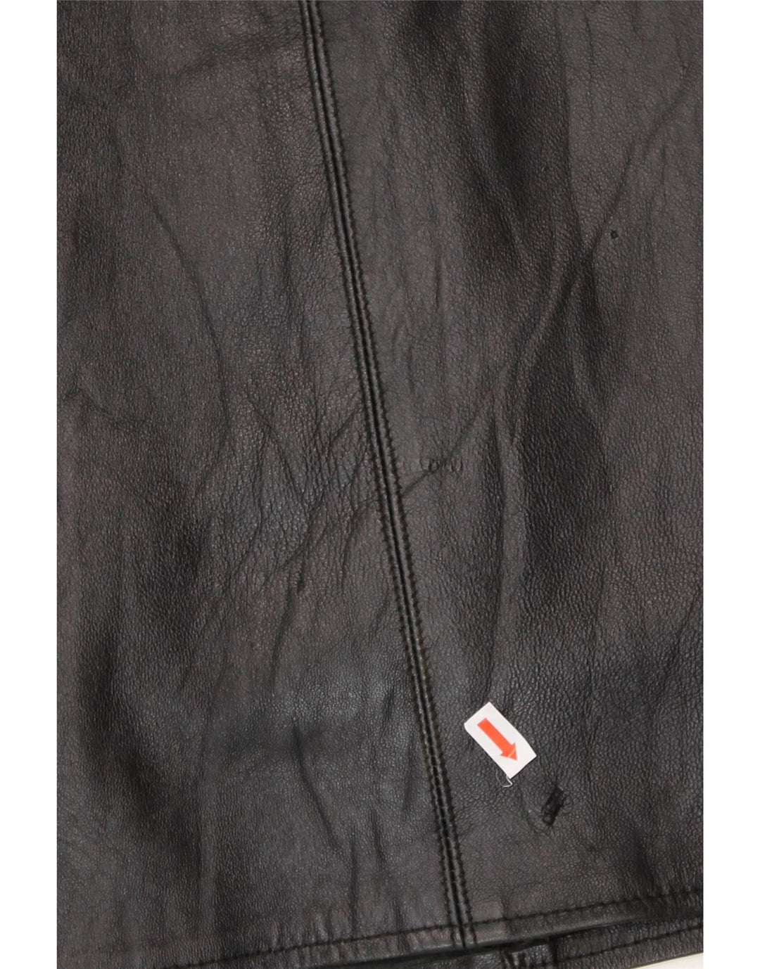 VINTAGE Womens Hooded Leather Coat UK 12 Medium Black Leather Vintage Vintage and Second-Hand Vintage from Messina Hembry 